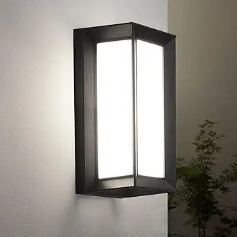 iYogaled Porch Lights Outdoor Light Fixture, 12W Black Exterior Light Fixtures Wall Mount, 3-Color-Temp Adjustable Wall Sconce, IP65 Waterproof Outdoor Wall Lights for House Walkway Stairs