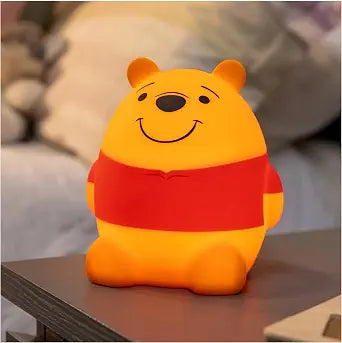 Disney Squish'ems Winnie the Pooh Night Light for Kids, Soft Silicone