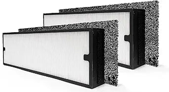 Nispira Particle/Carbon HEPA Filter Set For Blueair Sense+ Sense Air Purifier | Removes Smoke, Chemical VOCs, Odor, Pet Dander | 2 Sets