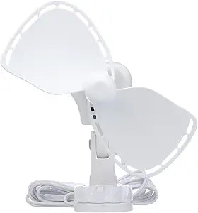 SEEKR UltimateΓ Fan from by Caframo. Grill-free, whisper-quiet 24V fan with shock-absorbing FingerSafeΓ blades, 2-speeds, direct wire connection. Made in Canada