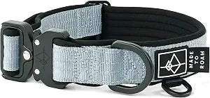 MADE TO ROAM Comfort Collar - Adjustable Nylon Dog Collar with Soft Comfortable Padding, Light Aviation Aluminum Metal Buckle for Small, Medium and Large Dogs (Alaska Daybreak, Size 5)
