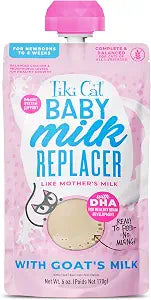 Tiki Cat Baby Milk Replacer, Goat Milk, 6 oz. Spout Pouch (6 Count)