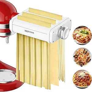 Pasta Attachment for KitchenAid Stand Mixer, 3 in 1 Set Pasta Maker KitchenAid Attachment Includes Spaghetti Cutter, Pasta Sheet Roller and Fettuccine Cutter, Attachment for Kitchen aid Mixers