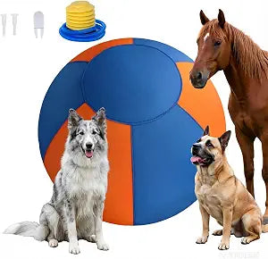18'' Herding Ball for Dogs Enhanced Chew Resistance with Durable 900D Oxford Cover, Interactive Dog Toy for Australian Shepherds, Cattle, Border Collies, Outdoor Training & Backyard Play