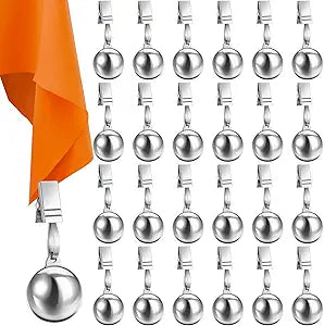 Lounsweer 36 Pcs Tablecloth Weights Stainless Steel Tablecloth Clips Added Weights for Outdoor Picnic Garden Patio Party Camping Dinner Table Cover Decoration