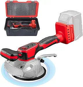 Tile Vibration Tool for Mil-wauke 18V Battery, Handheld Tile Tools Max 25000r/Min, 150W Tile Suction Cup Tool with 8 Speed, Suction Cup, Digital Display for Floor Tile Wall