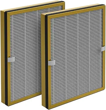 Nispira 2-Packs TT-AP002 True HEPA Replacement Filter Compatible with TaoTronics TT-AP002 Air Purifier Activated Carbon Removes Odor