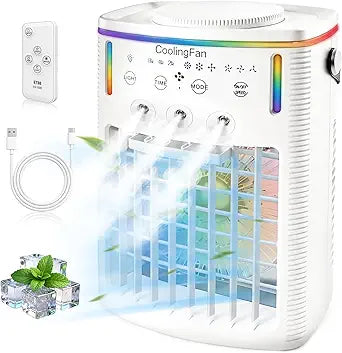 Portable Air Conditioner Fan(white)
