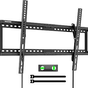 monTEK Tilting Low Profile TV Wall Mount for 37"-86" TVs, Max 165lbs