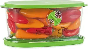 PrepSolutions Fresh Fruit & Vegetable Keeper, Green  Airtight Container with Vent for Prolonged Freshness