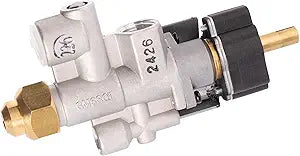 M680I Dexen CSA Certified Motorized Aluminum Dual-Fuel NG/LPG Gas Valve 3/8 Inlet 11/32 Thermocouple Port With Solenoid for Fireplaces, Stoves, and Other Hearth Systems.