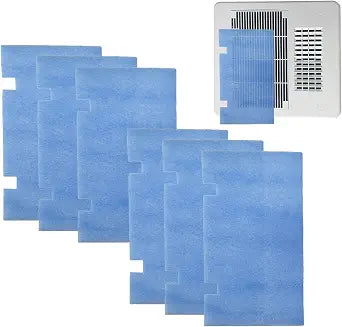 PUREBURG Replacement RV AC Filter Compatible with Dometic Air Grille 7.5x14 Air Conditioner, Pack of 6