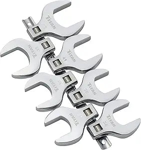 Titan 17670 7-Piece 1/2-Inch Drive Metric Jumbo Crowfoot Wrench Set