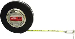 Crescent Lufkin 3/8" x 50' Banner Engineer's Yellow Clad Tape Measure - HW223D