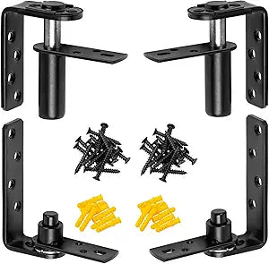 Double Swinging Saloon Door Hinge,Acting Gravity Self Closing Hinges Hardware with 304 Stainless Steel, 50Lbs Load Bearing,Self-Closing for Swinging& Cafe/Bar Door,for 2 Door