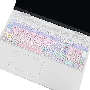 Cute Keyboard Cover for 15.6 HP Laptop 15-dw 15-dy 15-ef 15-da/db/bs 15-dy5033dx 15-dw0083wm 15-ef2126wm 15-da0014dx, Envy x360 15m-dr/ds 17-bs/bw, Pavilion 15-cs/cc, Cute Bunny