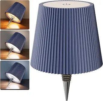 Wireless Bottle Lamp, 2026 New 3 Color Rechargeable Wine Bottle Lights for Home Bars Restaurants (Dark Blue, 1PC)