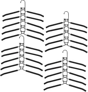 Clothes Hanger Space Saving 4 Pack Multi-Layer Shirt Hangers