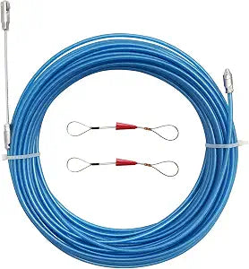 10m 33 Feet Electrical Fish Tape Wire Puller Kit Through Wall Wire Threader Fish Cable Fastener Stainless Steel Wire Cable Puller Wire Guide Device