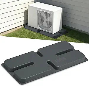 Mini Split Pad for AC Condenser: Ductless Air Conditioner Ground Base Pad Outside, 34.6 x 18.1 x 2 inch Anti Vibration Equipment Pad for Minisplit Heat Pump System HVAC, Max Load 770lbs