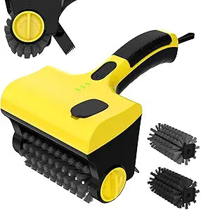 2 in 1 Electric Grill Brush, Cordless Electric Grill Cleaner for Outdoor Grill, 360 Rotating Cleaner Brush Head, Rechargeable Heavy Duty BBQ Grill Brush, IPX7 Waterproof