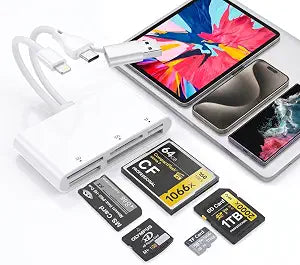 5-in-3 Memory Stick Pro Duo Card Reader 5Gbps Read 5 Cards Simultaneously