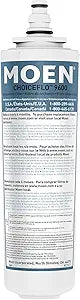 Moen 9601 ChoiceFlo Replacement Water Filter Compatible with Moen Sip Filtered Kitchen Faucets