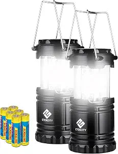 Etekcity LED Camping Lanterns, Battery Operated, 2 Pack