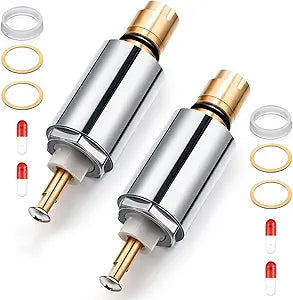 Dreyoo 2 Pack Shower Cartridge Compatible with MS-5AT-C, Compatible with Mixet Bathroom Single Handle Faucets, Shower Valve Cartridge, Single Faucet Repair Kit for Hot and Cold Water Applications