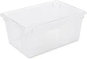 Rubbermaid Commercial Products Polycarbonate Food Storage Box/Tote, 16.5 Gallon, Clear, for Restaurant/Kitchen/Cafeteria