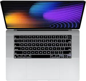 Allinside MacBook Keyboard Cover for Pro 14"/16" (M2/M3/M4, 20212025) & Air 13"/15" (M1/M2/M3/M4 Pro/Max, 20222025), Laptop Keyboard Protector Skin, US ANSI Layout, Black