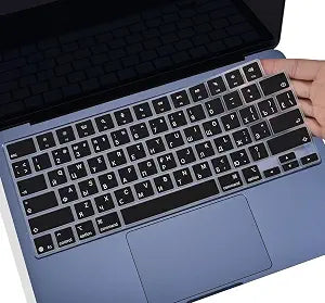 Russian Keyboard Cover for Apple 2026 MacBook Neo 13-inch Laptop with A18 Pro Chip A3404, MacBook Neo Accessories Skin Protector, US ANSI Layout, Russian