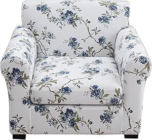 CRFATOP 2 Piece Soft Fitted Sofa Couch Cover Stretch Armchair Cover Slipcovers 1 Seat Chair Slip Cover with Arms Washable Furniture Protector for Living Room Pet Dog,(Small,C03)