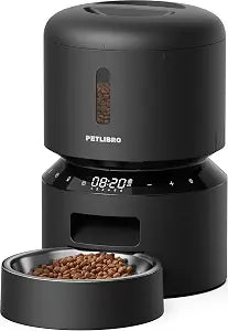 PETLIBRO Automatic Cat Feeder  3L Programmable Pet Food Dispenser with Airtight Storage, Timed Portion Control, Voice Meal Call & Dual Power Supply, Clog-Free Healthy Feeding for Cats & Small Dogs