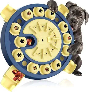 KADTC Dog Puzzle Toy, Large Size, 3 Levels of Step-by-Step Challenge 4 Ways to Play Beginner to Advanced Slow Feeder & Mental Stimulation for Smart Dogs Enrichment Toys
