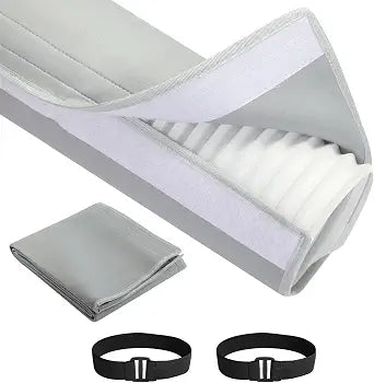 POOLTALE Air Conditioner Hose Cover Wrap for 5" & 5.9" Diameter AC Exhaust Hoses Tube, Portable AC Hose Duct Vent Cover Sleeve Insulated Cover with 2 Adjustable Buckle Straps, Grey