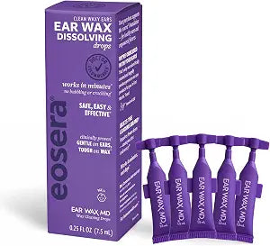 eosera Ear Wax MD Cleaning Kit - 5 Vials - 1.5 mL Each