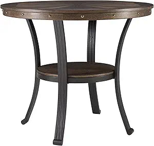Powell Furniture Franklin Side Table, Small, Brown