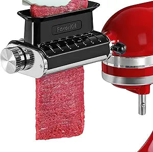 3 Thickness Adjustable Meat Tenderizer Attachment for Kitchenaid Mixers,Steak Cuber Processor Accessories for Kitchen aide,Dishwasher Safe, Black