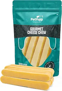 4 Large Yak Cheese Himalayan Dog Chews - All-Natural & Long-Lasting Yak Chews for Medium to Large Breed Dogs - High-Protein & Low-Fat Dog Treats for Aggressive Chewers