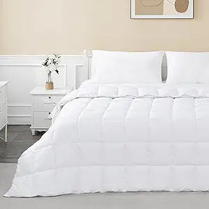 sunflower Comforter Twin XL Duvet Insert White Down Alternative Filling 100% Cotton Shell All Season for Dorm Hypoallergenic Warm Breathable Noiseless Machine Washable 68"x92" with Corner Tap
