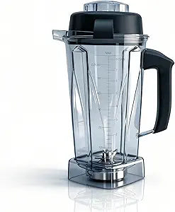 Blender Pitcher 64oz, Replacement Compatible with Vitamix 5200/5300/6300/7500/E310/E320/VM0101/VM0103/VM0197, BPA-Free Container with Lid & Blade for Classic & Explorian Series, 5-Year Warranty