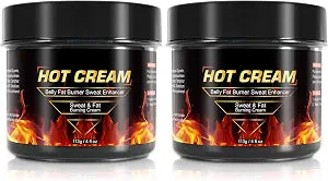 Hot Sweat Cream 2Pack, Creams for Belly Natural Weight Loss Cream Weight Loss Workout Enhancer for Women and Men Cellulite for Thighs Legs Abdomen Arms and Buttocks