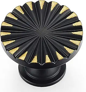 20 Pack Cabinet Knobs Black and Bronze Dresser Knobs Zinc Alloy Dresser Hardware for Closet, Wardrobe and Cupboard Round Vintage Drawer Pulls