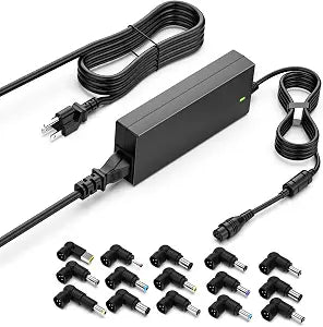 90W Universal Laptop Charger 15 Tips Compatible with HP Dell Lenovo