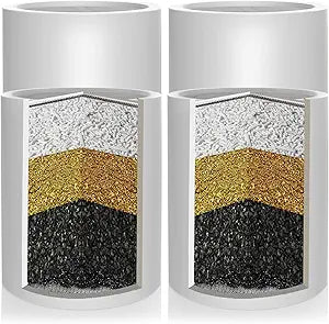 Enhanced Formula Multi-Stage Shower Filter Cartridge,High output Universal replacement filter cartridge, Remove Chlorine Heavy Metals and Other Sediments, Reduces Dry Itchy Skin, DandruffPack of 4)