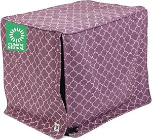 Molly Mutt Royals Dog Crate Cover, 100% Cotton Canvas Cover with 2 Roll-Up Panels, Ideal for Dog or Cat Crate, Durable, Washable, and Free of Harmful Chemicals, 30" x 21" x 24"