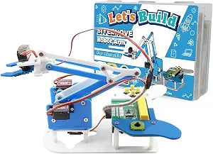 Micro:bit Programmable Robotic Arm Kit with Joystick Controller for STEM Education | Compatible with MakeCode & MicroPython, microbit v2 and AA Batteries Not Included