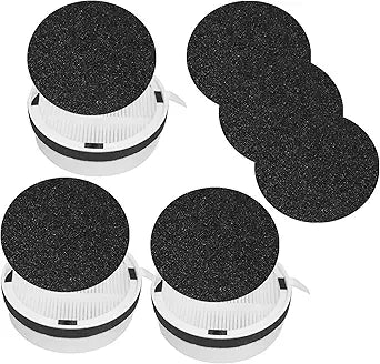 HP125 Filter Replacement for Hunter HP125 AirX Digital Air Purifiers Part Number H-HF125-VP H-HF125, Included 3 Pack HEPA Filter and 6 Pack Activated Carbon Filter