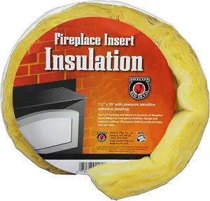 Meeco's Red Devil 1105 Fireplace Insert Insulation - Fiberglass Strip (10 ft x 1.5 in) with Pressure-Sensitive Adhesive Backing - Made in The USA